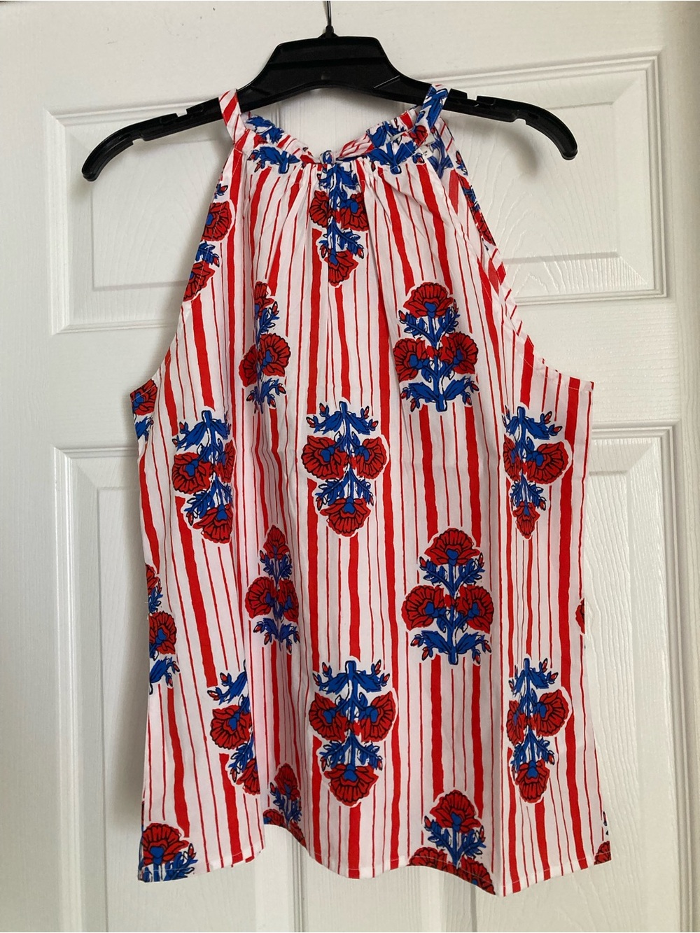 JCrew Factory printed halter top